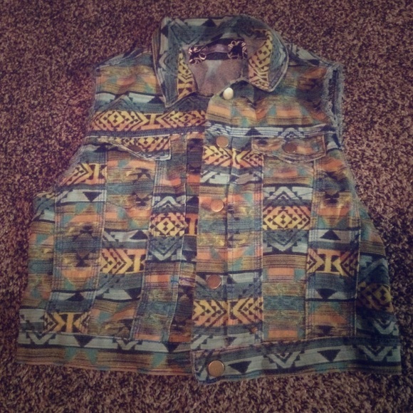 Multicolor Daytrip jean vest