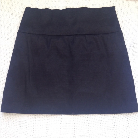 Black mini skirt