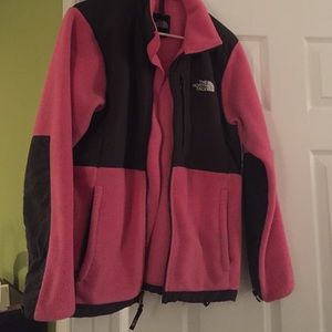 Pink North Face jacket. Size Large. Used.