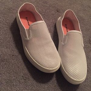 White loafers