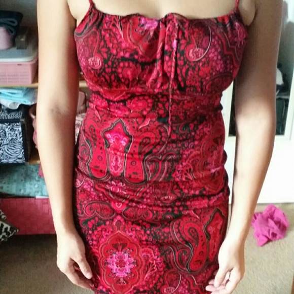 Red & Black Dress