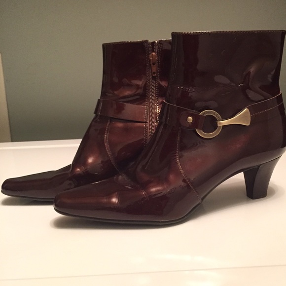 Anne Klein bronze boots