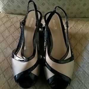 Max Studio peep toe heels