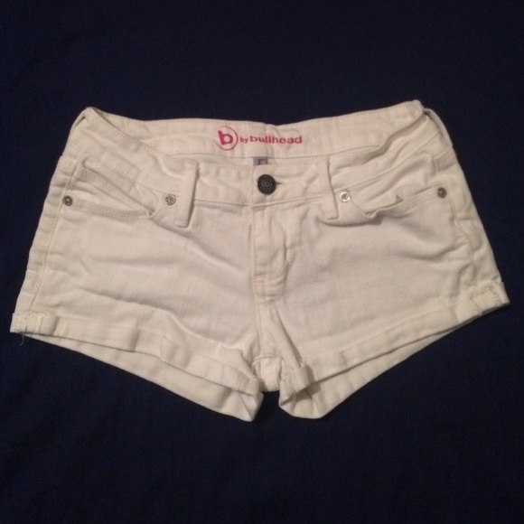 White PacSun denim shorts - Picture 1 of 4