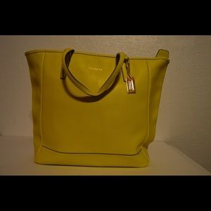 Coach North South tote leather