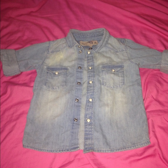 Toddler boy denim shirt
