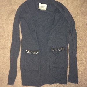 A&F Gray Cardigan