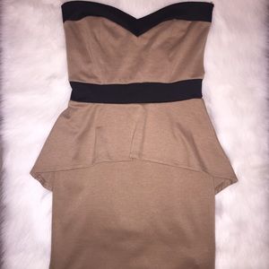 Sweetheart peplum dress