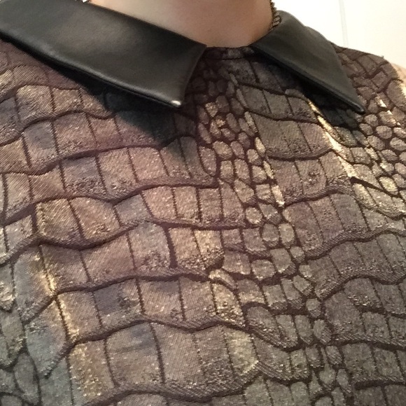 Kensie black & gold snake print party dress, 6 4 - Picture 2 of 4