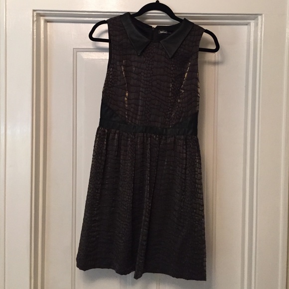Kensie black & gold snake print party dress, 6 4 - Picture 3 of 4