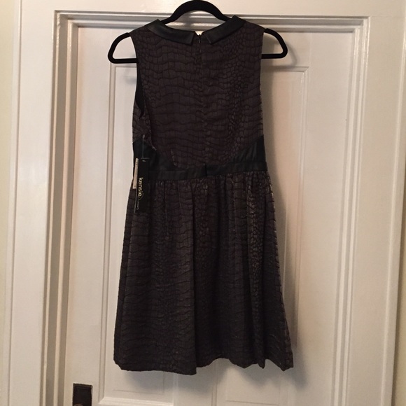 Kensie black & gold snake print party dress, 6 4 - Picture 4 of 4