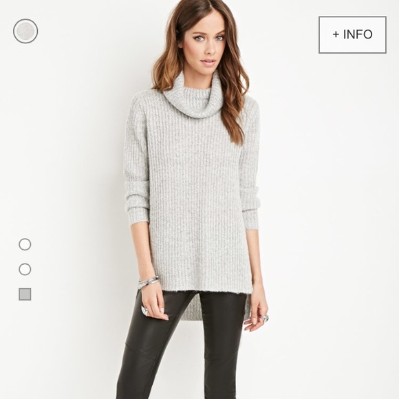 Forever 21 ribbed slit turtleneck