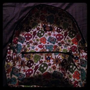 Dickies sugar skull cartoon back pack.