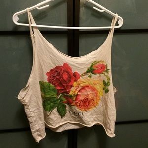 ❗️TRADED❗️Small Obey Rose Muscle Tank