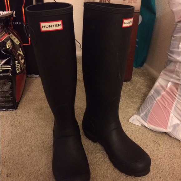 Hunter boots size 7 worn once