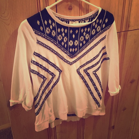 Aztec/Tribal 3/4 length shirt