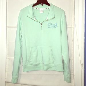 Victoria secret PINK half zip sweatshirt (medium)