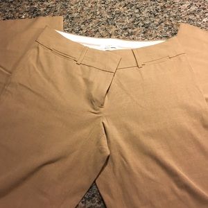 Loft Marisa fit tan trouser pants