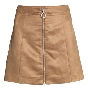 Suede Skirt