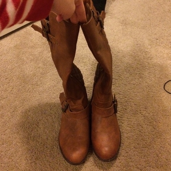 Shoes - Brown tall boots from charming Charlie's