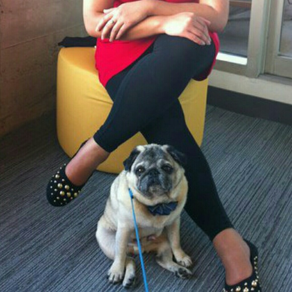 {Modcloth} Black Bubble Studded Ballet Flat