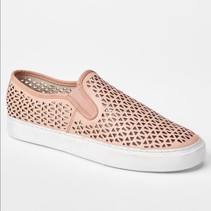 NWT Gap Perforated Leather Slip On Sneakers