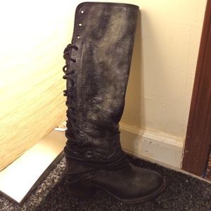 Freebird by Steven Black Distressed Boots Size 7