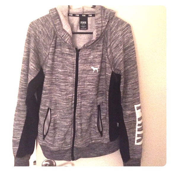 PINK zip up sweater