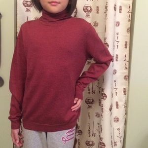 Red wine color sweater