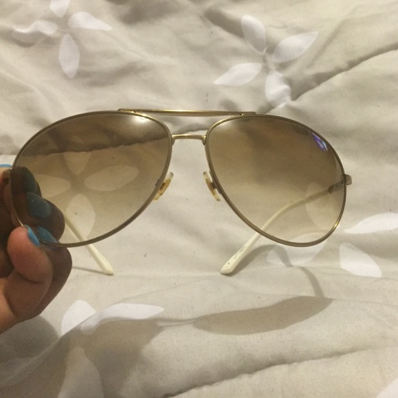 Gucci  Gold  Aviator Sunglasses