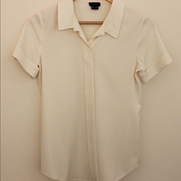 💥 BRAND NEW! 💥 Theory Ivory Silk Blouse