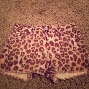 Justice Leopard Jean Shorts!
