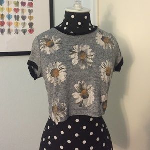 Tillys sunflower crop top