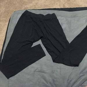 Solid black leggings