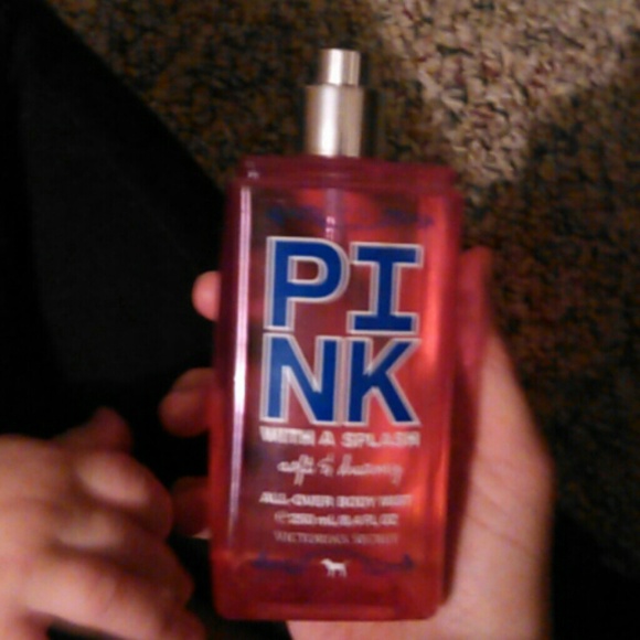 Pink all over body mist