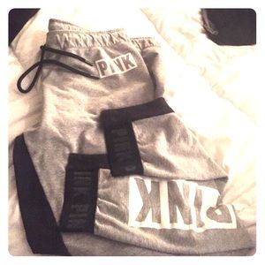 PINK ankle cropped sweats*******NFS********