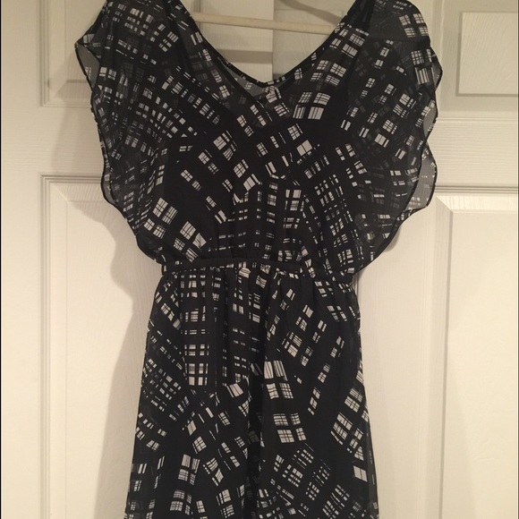 Black and white dress