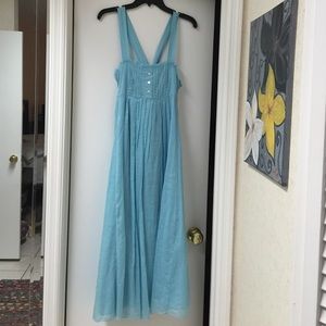 Light blue cotton dress