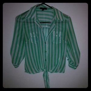 Striped, Cuffed top