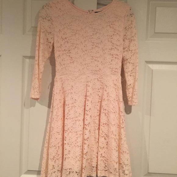 Pink lace dress