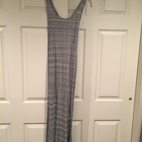 Gray maxi dress