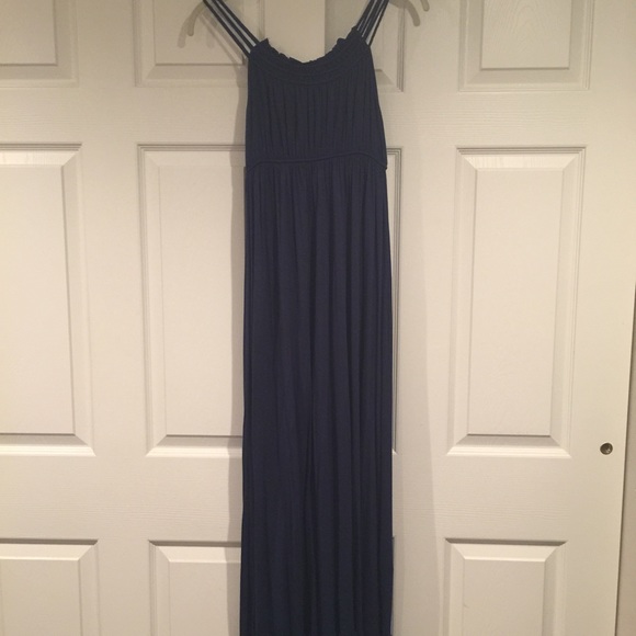 Navy maxi dress