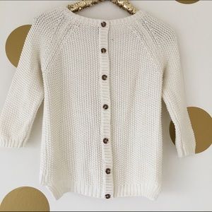 Cynthia Rowley Sweaters - Cynthia Rowley Cream Button Back Sweater Cynthia Rowley Sweaters - Cynthia Rowley Cream Button Back Sweater
