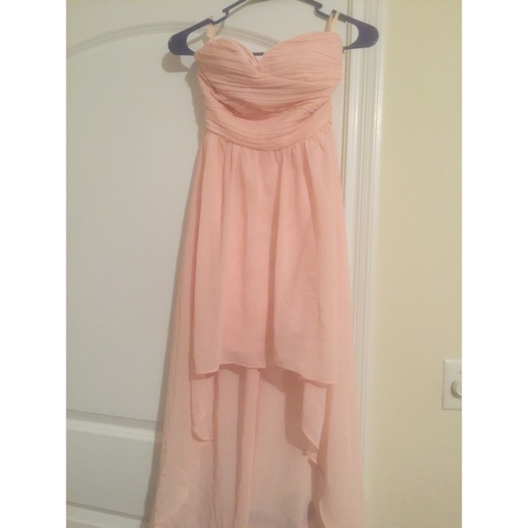 Adorable High/Low Baby Pink Dress