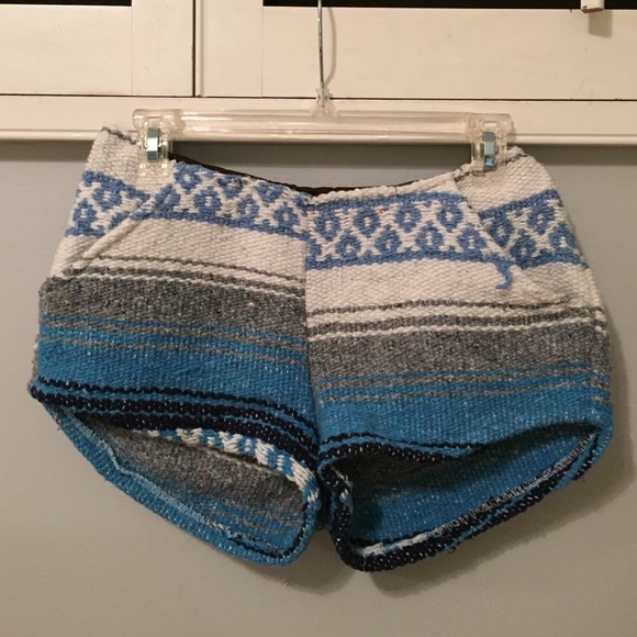 Winter Aztec Print Shorts