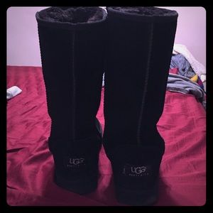 Black tall ugg boots!
