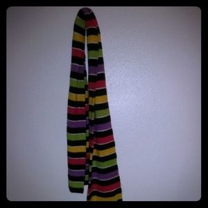 Multi Colored Striped Scarf