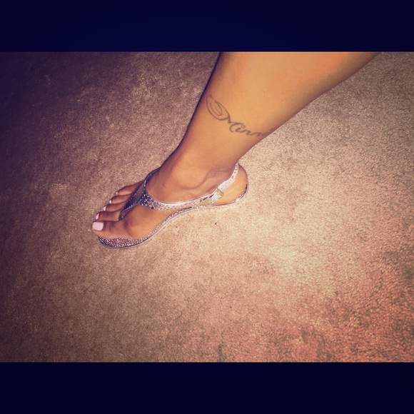 Steve Madden silver sandals.