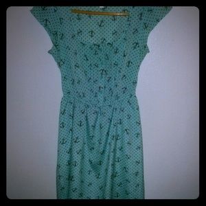 Anchor Print dress