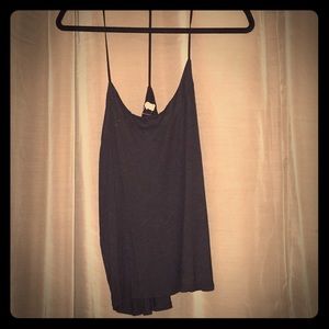 T-back strapped tank top.